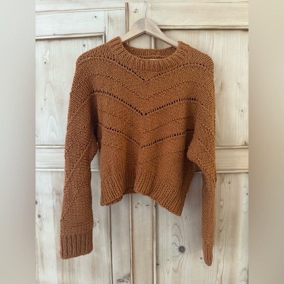 Unsubscribed Cotton Brown Knit Sweater - Small - Picture 1 of 5